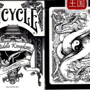 RARE BICYCLE MIDDLE KINGDOM WHITE PLAYING CARDS